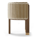 Italiaanse vintage kamelenvelvet stof enkele Crawford -stoelen